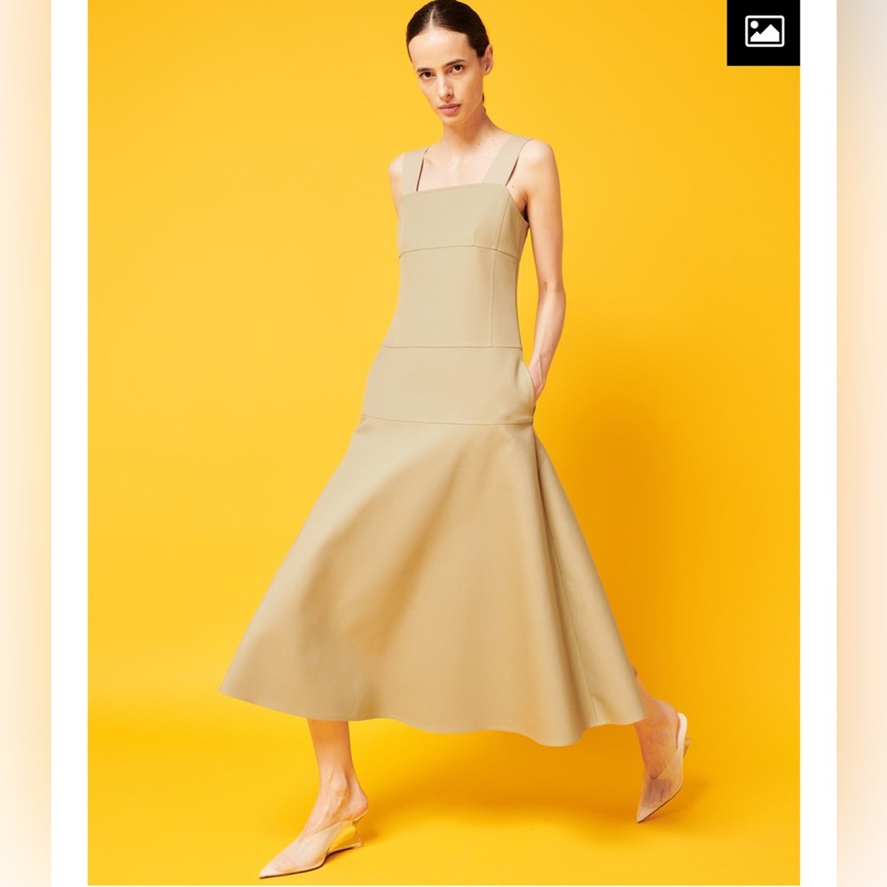 AKRIS Punto Square Neck Dress